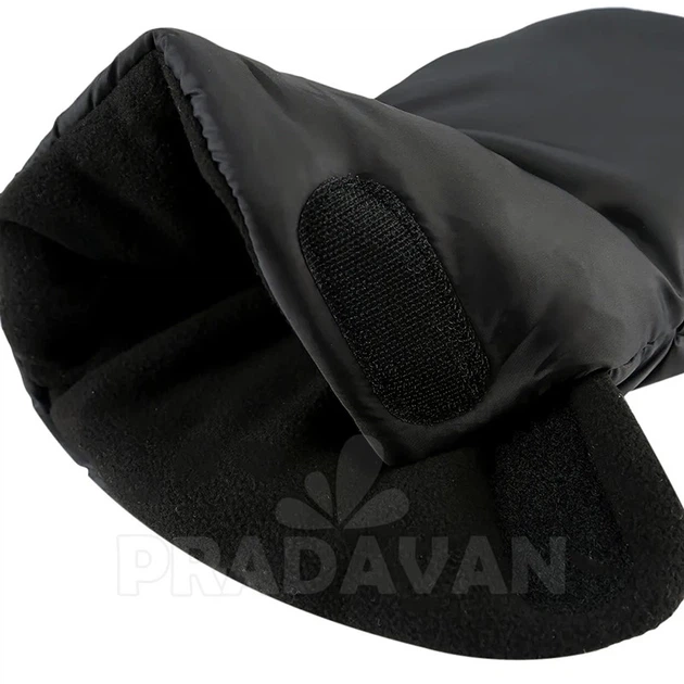 Муфта рукавички раздельные на коляску для рук на флисе BAVO HandMuff Черные - Фото 4 Муфта рукавички раздельные на коляску для рук на флисе BAVO HandMuff Черные - изображение 4