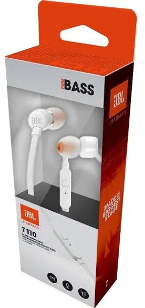 Навушники JBL Tune 110 White (JBLT110WHT) - зображення 6