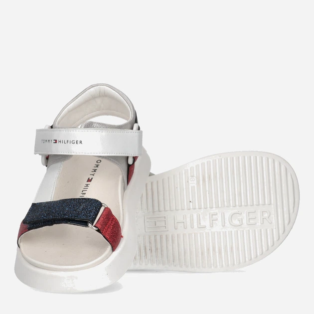 Sandały dziecięce dla dziewczynki Tommy Hilfiger Velcro Sandal T3A2-32767-0567Y004 30 Wielokolorowe (8052578184028) - obraz 3
