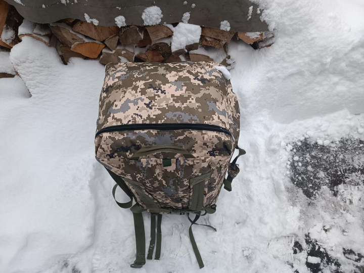 Рюкзак сумка баул 100 літрів військовий армійський ЗСУ баул колір піксель 3247 - зображення 2