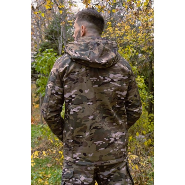 Тактическая куртка теплая Soft Shell Мультикам Logos М - изображение 2