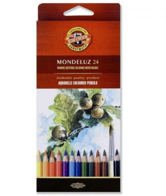 Карандаши цветные акварельные Koh-i-Noor Mondeluz 24 цвета – фото ...