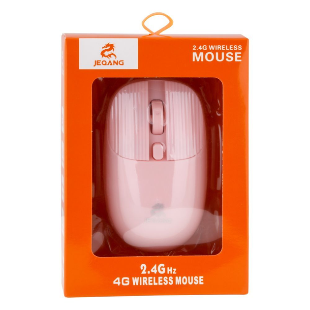 Компьютерная мышь JEQANG JW-219 беспроводная USB Розовая – фото, отзывы ...