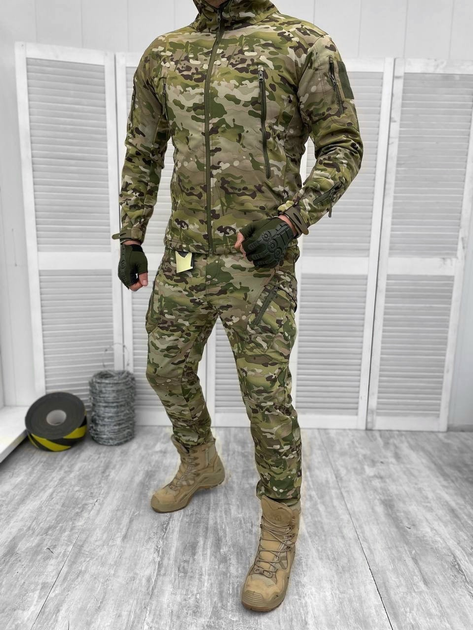 Тактичний військовий костюм Attac ( Куртка + Штани ), Камуфляж: Мультикам, Розмір: M - зображення 1