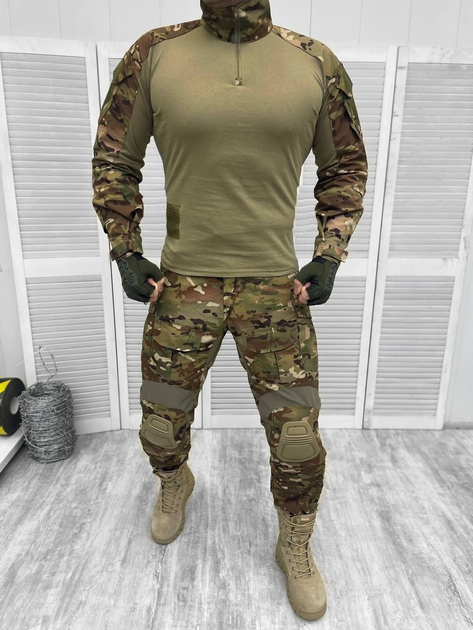 Тактичний військовий костюм Tactical, ( Убакс + Штани ), Камуфляж: Мультикам, Розмір: S - зображення 1