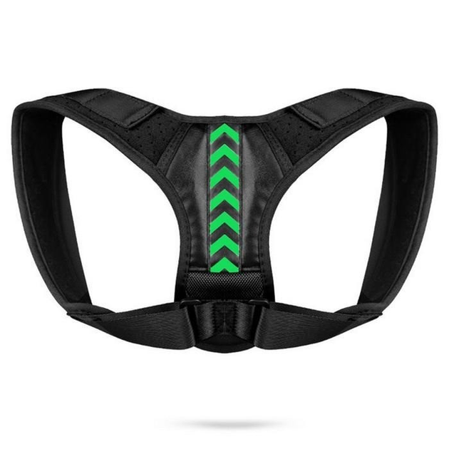 Еластичний коректор постави Smart BELT корсет для вирівнювання хребта та розвантаження м'язів спини зелений - зображення 2