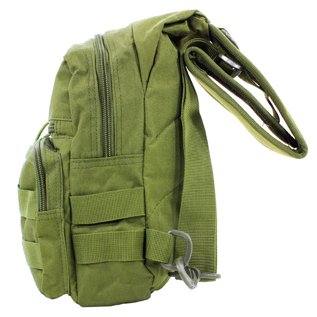 Рюкзак тактический армейский многофункциональный Light Tactic A14 с водонепроницаемой ткани Оксфорд крепления Molle 2л Зеленый - изображение 2