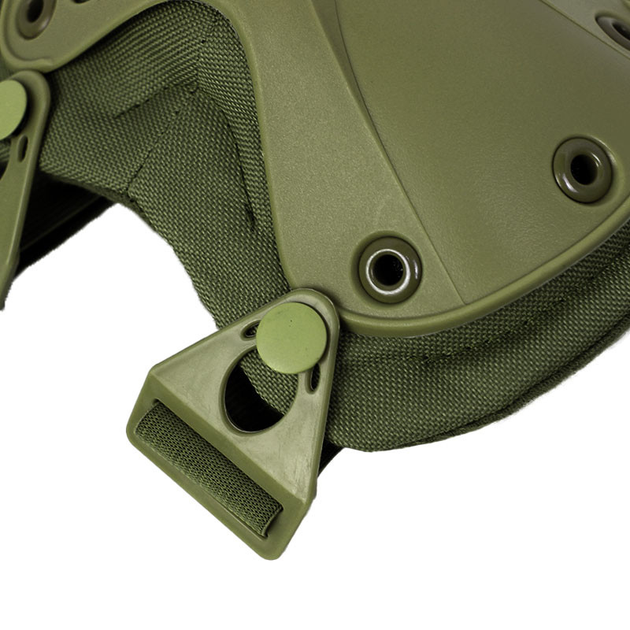 Комплект захисту тактичний наколінники та налокітники Tactic Protection EVA + TPU F001 Зелений - зображення 2