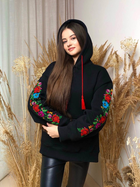 Худі жіноче з вишивкою Trend Maker S-L чорний от продавца: Файні Тренди ...