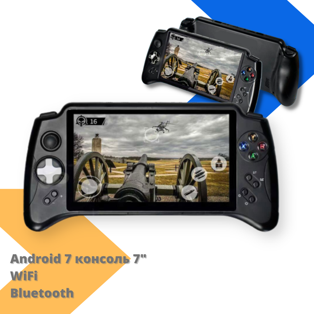 Ігрова приставка (Портативна ігрова консоль) з екраном 7 дюйми з ОС Android 7.0 з Wi-Fi та Bluetooth та підтримкою бездротових джойстиків XPRO PSP 17 - Фото 2 Ігрова приставка (Портативна ігрова консоль) з екраном 7 дюйми з ОС Android 7.0 з Wi-Fi та Bluetooth та підтримкою бездротових джойстиків XPRO PSP 17 - зображення 2