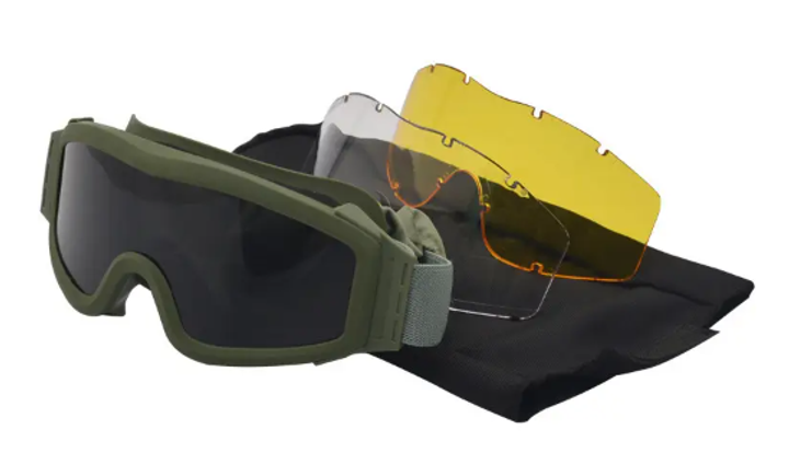 Тактичні окуляри зі змінними лінзами Khaki - зображення 1