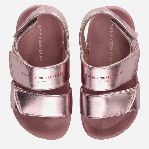 Сандалії дитячі Tommy Hilfiger Logo Velcro Sandal T1A2-32792-1367341- 29 Rose Gold (8052578174333) - зображення 4