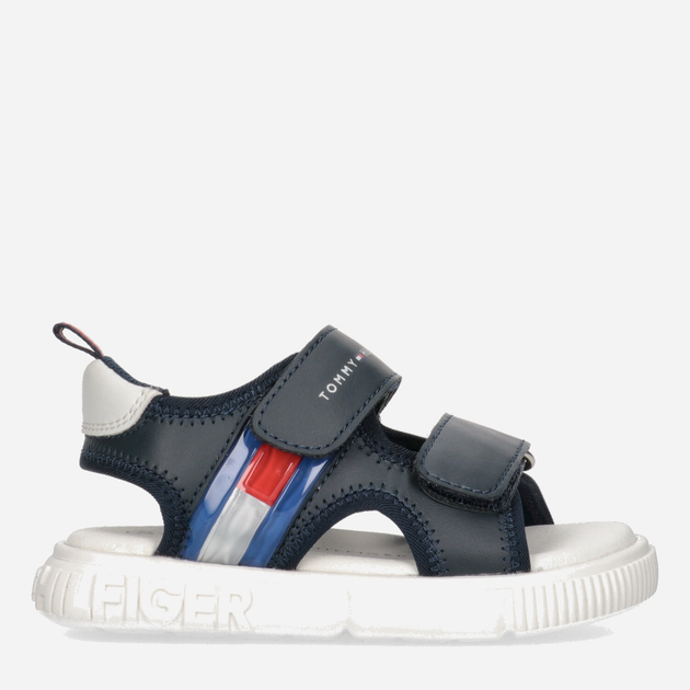 Sandały chłopięce Tommy Hilfiger Flag Velcro Sandal T1B2-32900-1355800- 33 Niebieskie (8052578176733) - obraz 1