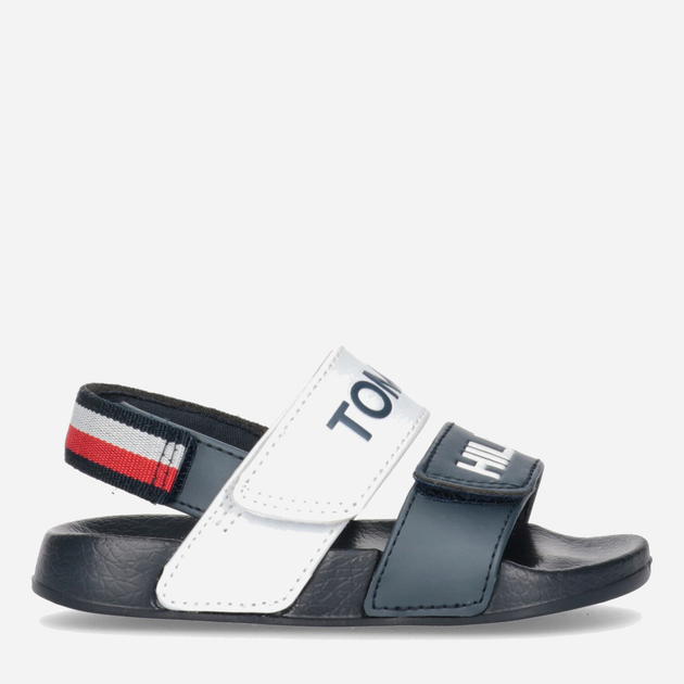 Sandały dziecięce Tommy Hilfiger Logo Velcro Sandal T1B2-32925-1172Y004 32 Blue/White/Red (8052578176900) - obraz 1