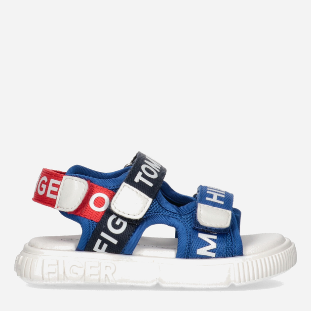 Sandały dziecięce dla dziewczynki Tommy Hilfiger Logo Velcro Sandal T1X2-32899-1590Y255 24 Niebieskie (8052578179628) - obraz 1