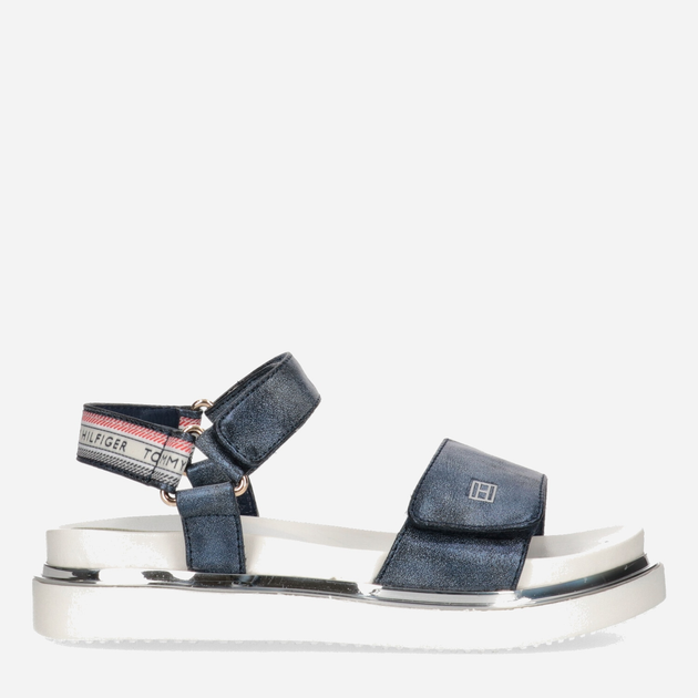 Sandały dziecięce dla dziewczynki Tommy Hilfiger Platform Velcro Sandal T3A2-32760-0568800- 30 Niebieskie (8052578183021) - obraz 1