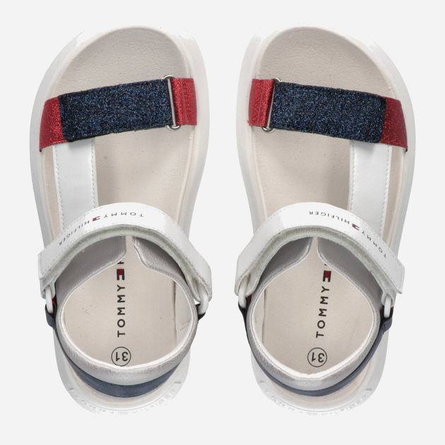 Підліткові сандалії для дівчинки Tommy Hilfiger Velcro Sandal T3A2-32767-0567Y004 38 Різнокольорові (8052578184103) - зображення 4