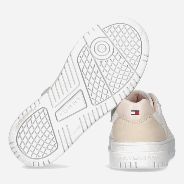 Sneakersy dziecięce dla dziewczynki Tommy Hilfiger Flag Low Cut Lace-up Sneaker T3A9-32723-1592Y257 33 Białe (8052578190050) - obraz 3