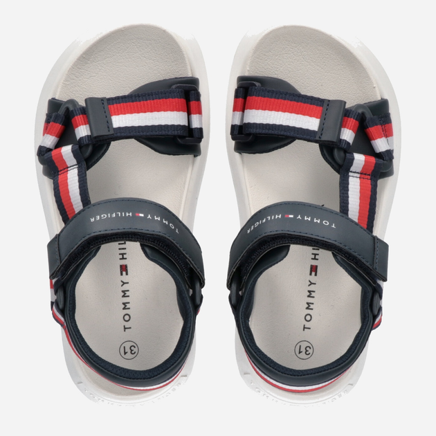 Sandały chłopięce Tommy Hilfiger Stripes Sandal T3B2-32905-1355800- 31 Niebieskie (8052578195239) - obraz 4