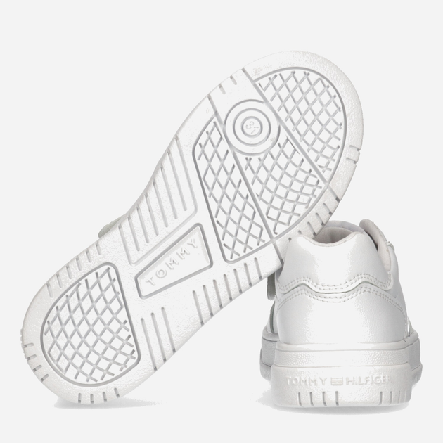 Sneakersy dziecięce dla dziewczynki Tommy Hilfiger Flag Low Cut Lace-up Sneaker T3X9-32867-1355100- 36 Białe (8052578204047) - obraz 3