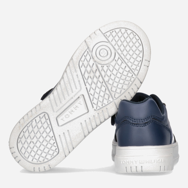 Sneakersy chłopięce Tommy Hilfiger Flag Low Cut Lace-up Sneaker T3X9-32867-1355800- 31 Granatowe (8052578204191) - obraz 3