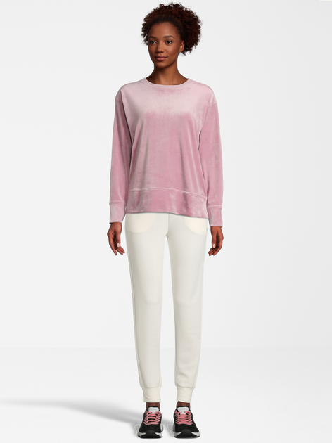 Bluza damska bez kaptura welurowa Fila FAW0227-40024 L Różowa (4064556306562) - obraz 3