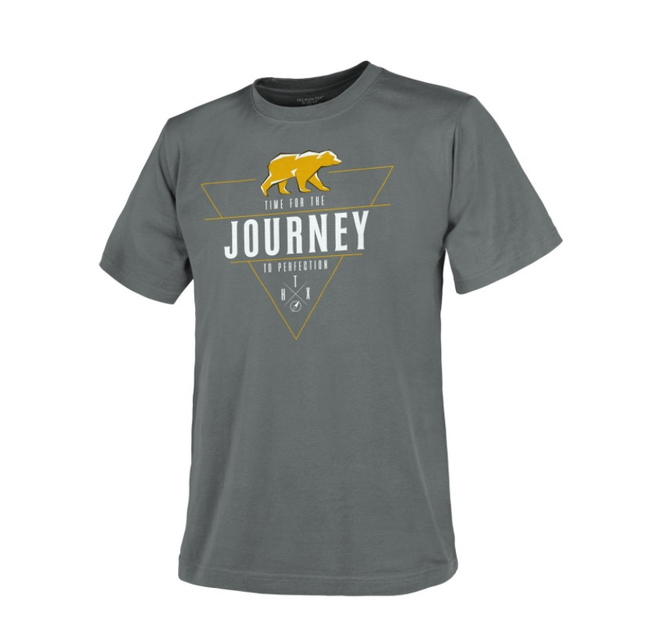 Футболка (Свободный стиль) T-Shirt (Journey to Perfection) Helikon-Tex Shadow Grey M Мужская тактическая - изображение 1