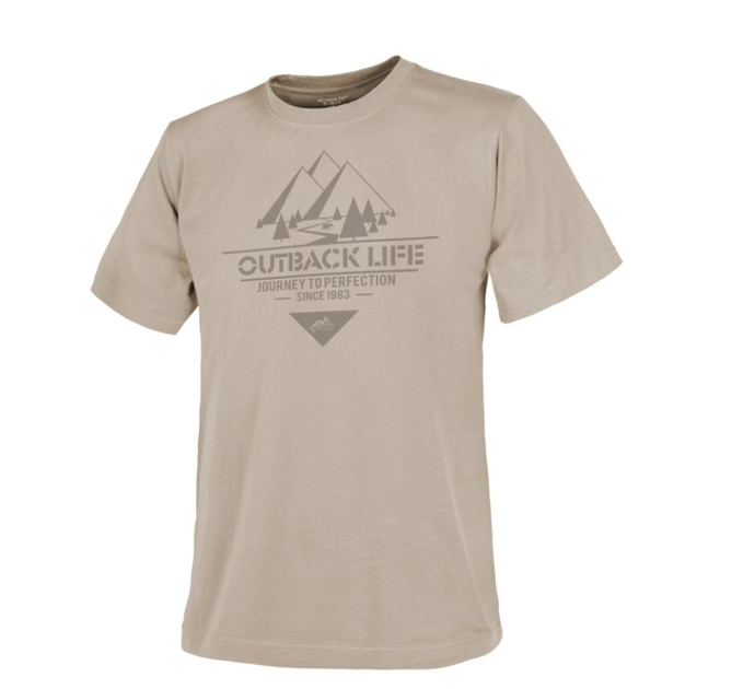 Футболка (Глибоке життя) T-Shirt (Outback Life) Helikon-Tex Khaki XXL Чоловіча тактична - зображення 1