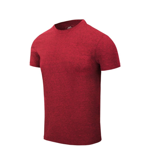 Футболка (Зауженый, Приталенный) T-Shirt Slim Helikon-Tex Red Melange L Мужская тактическая - изображение 1