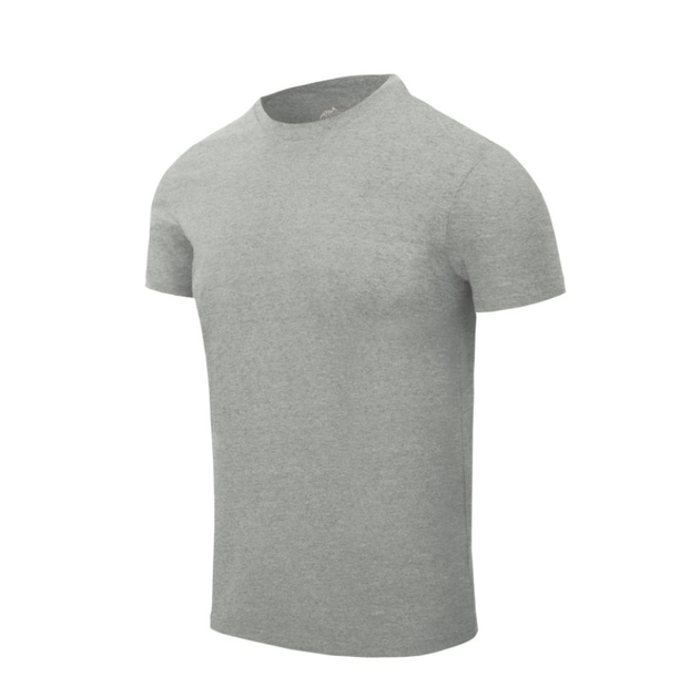Футболка (Звужений, Приталений) T-Shirt Slim Helikon-Tex Grey Melange L Чоловіча тактична - зображення 1