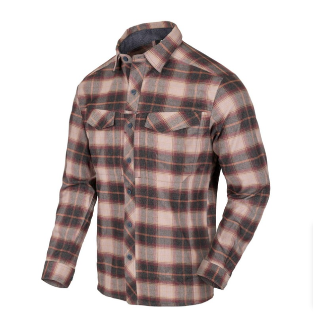 Сорочка Defender Mk2 PiLGrim Shirt Helikon-Tex Rust Plaid XXL Тактична - зображення 1