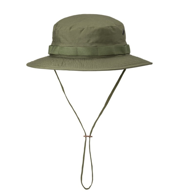 Панама тактична із захистом для шиї Boonie Hat PolyCotton Ripstop Helikon-Tex Olive Green - зображення 1