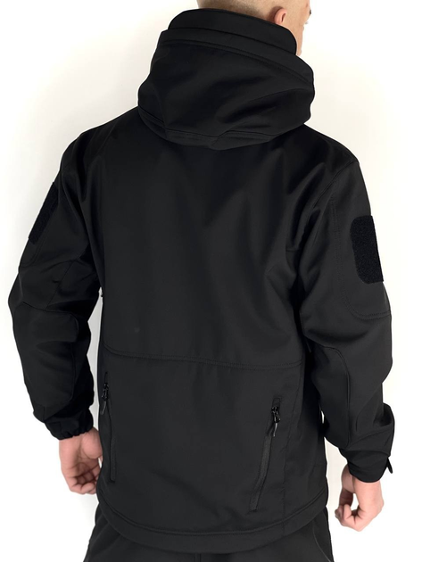 Куртка Чорна софтшелл Розмір ХL - зображення 2