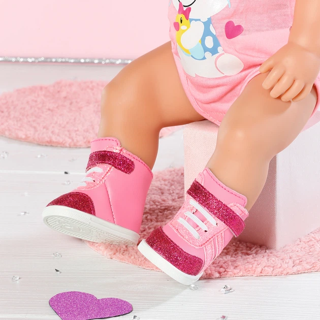 Buty dla lalki Baby Born trampki 43 cm Różowe (833889) (4001167833889) - obraz 5