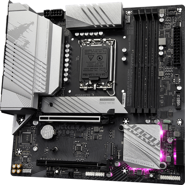 Материнская плата Gigabyte B760M Aorus Elite AX DDR4 (s1700, Intel B760 ...