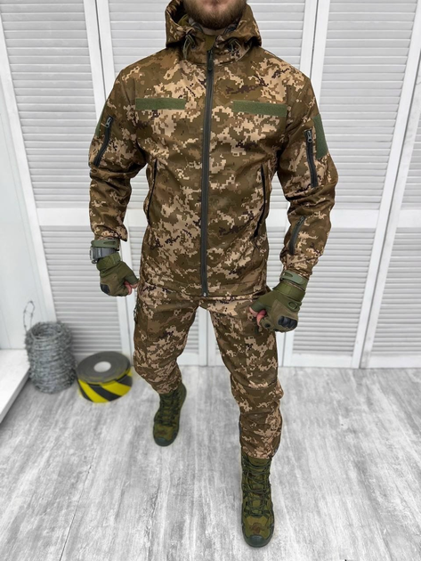 Тактична весняна форма комплектом (Куртка + Штани), Pixel-Defender: 2XL - зображення 1
