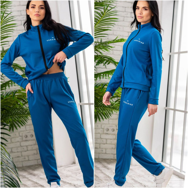 Fashions • Спортивный костюм женский I'm ukrainian Fashions XL голубой ...