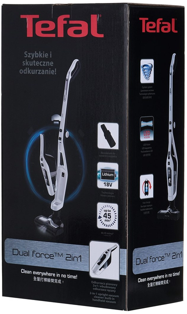 Акумуляторний пилосос Tefal Dual Force TY6737WH - зображення 19