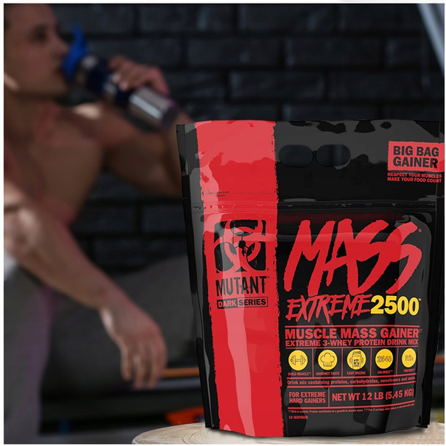 Гейнер Mutant Mass Extreme 2500 - 5.45 кг (Тройной шоколад)(7053536 ...