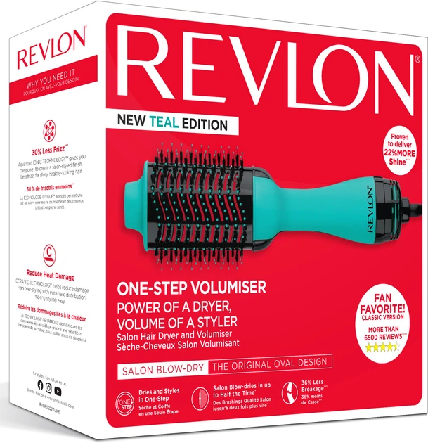 Фен-щітка Revlon Salon One-Step (RVDR5222TE) - Фото 10 Фен-щітка Revlon Salon One-Step (RVDR5222TE) - зображення 10