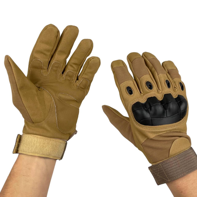 Тактические перчатки размер XL койот - изображение 2