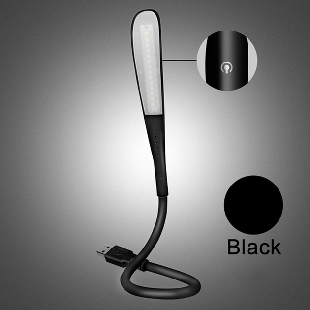 Гибкая светодиодная сенсорная USB LED лампа светильник, 3 режима ...