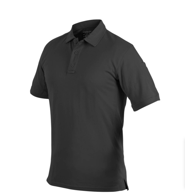 Футболка Ulo Polo Shirt - TopCool Lite Helikon-Tex Black S Чоловіча тактична - зображення 1