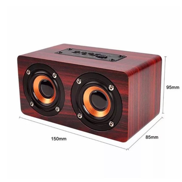 Портативная Bluetooth Колонка TopRoad Wooden Dark Деревянная – фото ...