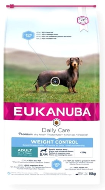 Sucha karma dla psów Eukanuba Weight Control 12 kg (8710255121918) - obraz 1