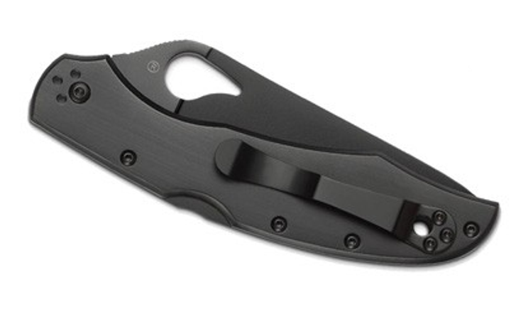 Кишеньковий ніж Spyderco Byrd Cara Cara 2 Black Blade, напівсерейтор (87.11.47) - зображення 2