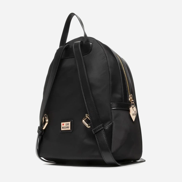Plecak damski Love Moschino Borsa Nylon+Pu Nero JC4332PP9EKD Czarny (8050142495976) - Zdjęcie 3 Plecak damski Love Moschino Borsa Nylon+Pu Nero JC4332PP9EKD Czarny (8050142495976) - obraz 3