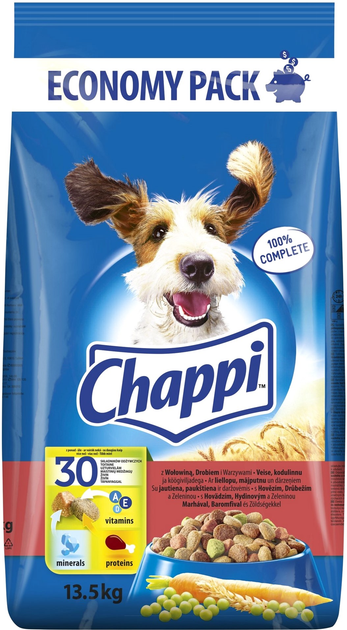 Сухий корм Chappi Beef, Chicken 13.5 кг (5998749128329) - зображення 2