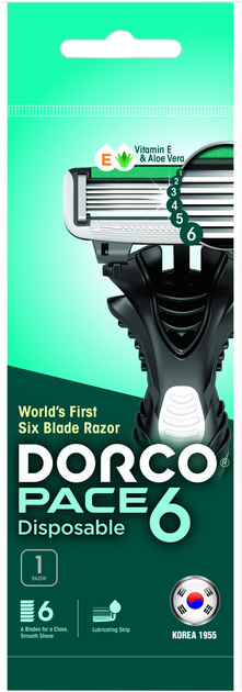 Бритва одноразова Dorco Pace 6 для чоловіків 6 лез (8801038583433) - зображення 2