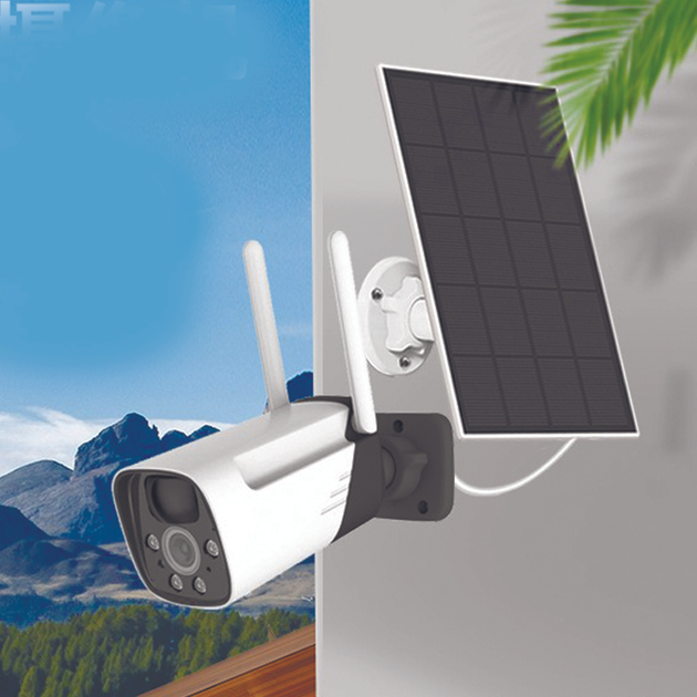 Уличная Wi-Fi камера видеонаблюдения с солнечной панелью 1080P Full HD ...